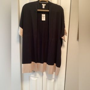 Woman’s Black Long Cardigan Sweater